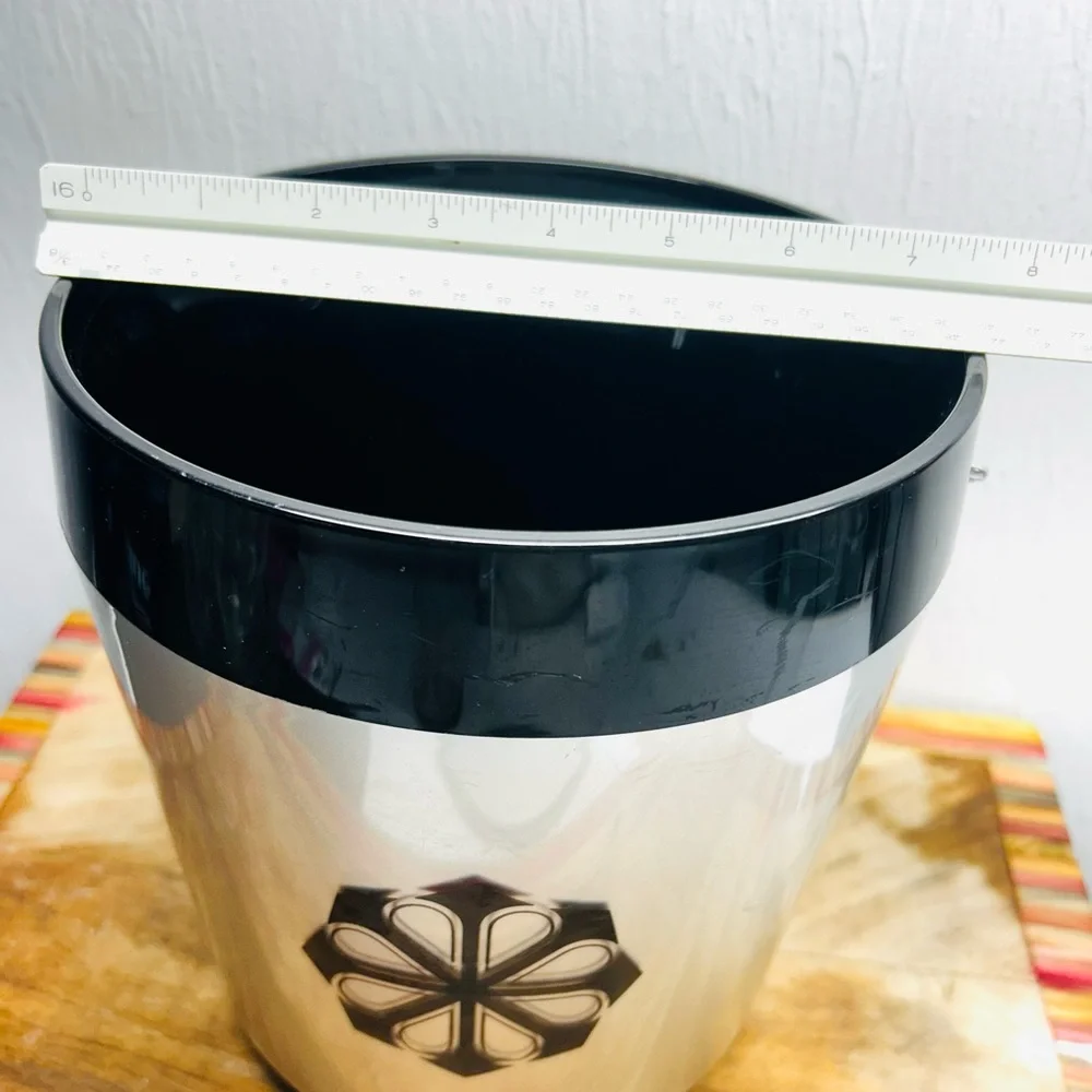 Vtg West Bend Thermo Serve Ice Bucket Atomic MCM Barware